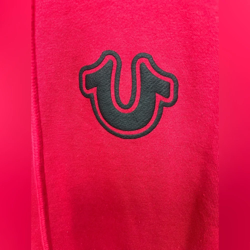 True Religion Red Zip-Up Hoodie,‎ Size: Medium